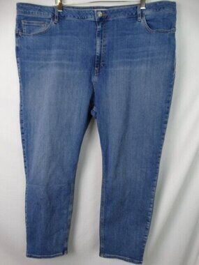 ASOS Women's Jeans Plus Size 22 UK 26 Blue Straight Denim Jean Pants